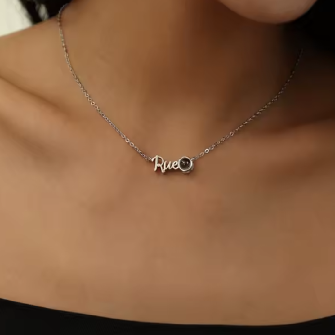 Personalized Necklace with Name and Photo