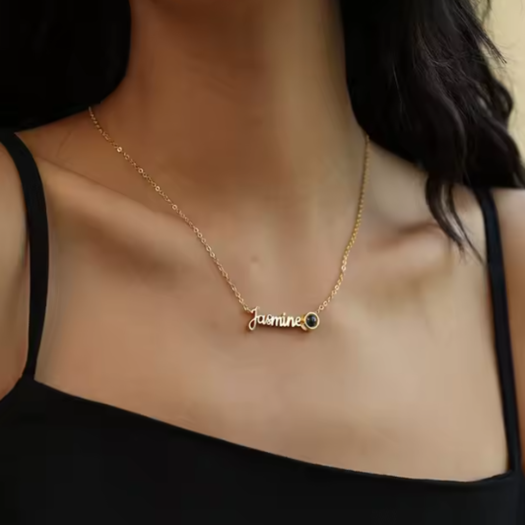 Personalized Necklace with Name and Photo